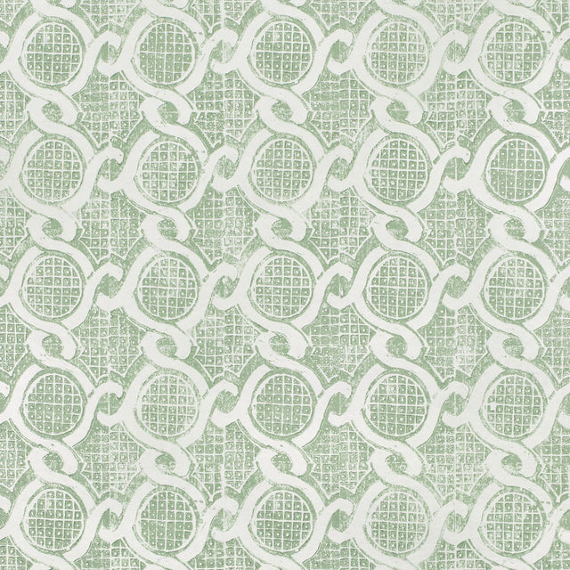 Lee Jofa CHAIN WALLPAPER GREEN Wallpaper