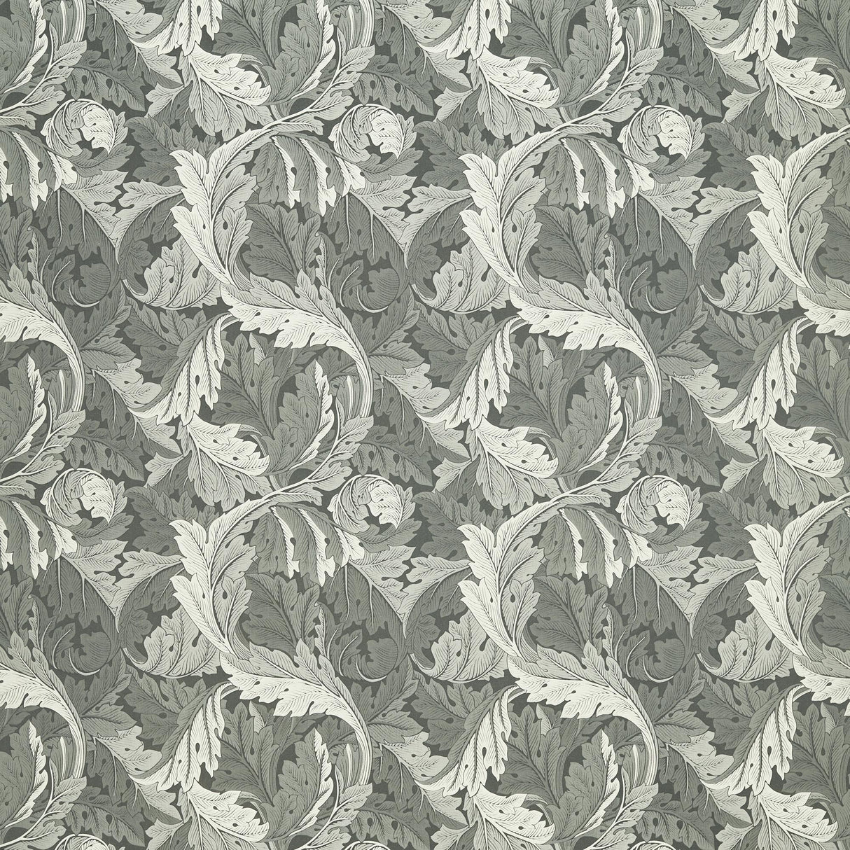 Clarke & Clarke ACANTHUS JACQUARD SLATE Upholstery Fabric