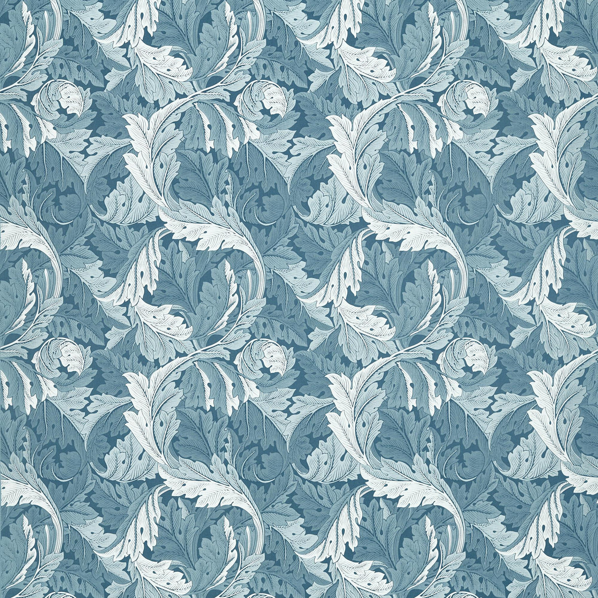 Clarke & Clarke ACANTHUS JACQUARD DENIM Upholstery Fabric