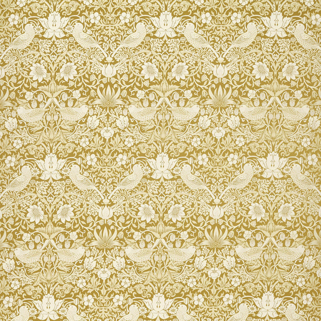 Clarke & Clarke STRAWBERRY THIEF JACQUARD CHARTREUSE Drapery Fabric