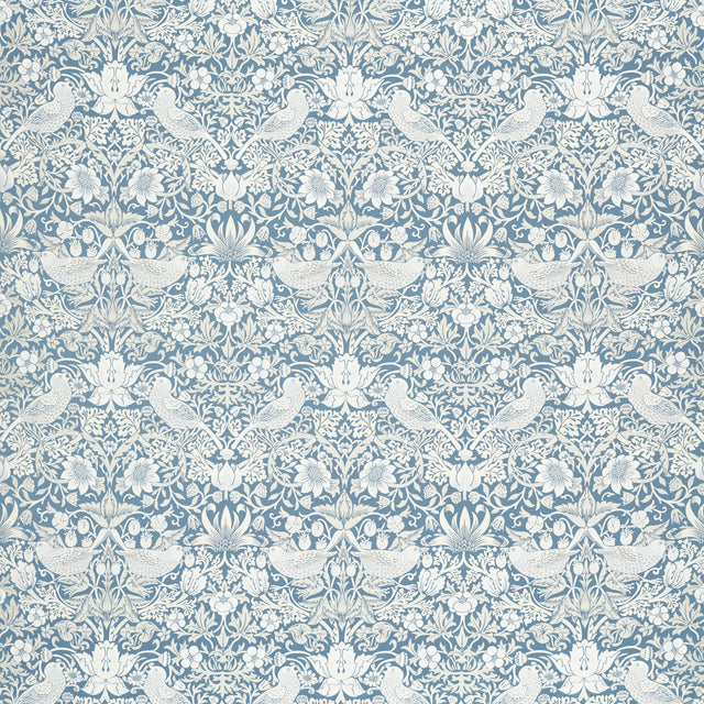 Clarke & Clarke STRAWBERRY THIEF JACQUARD DENIM Drapery Fabric