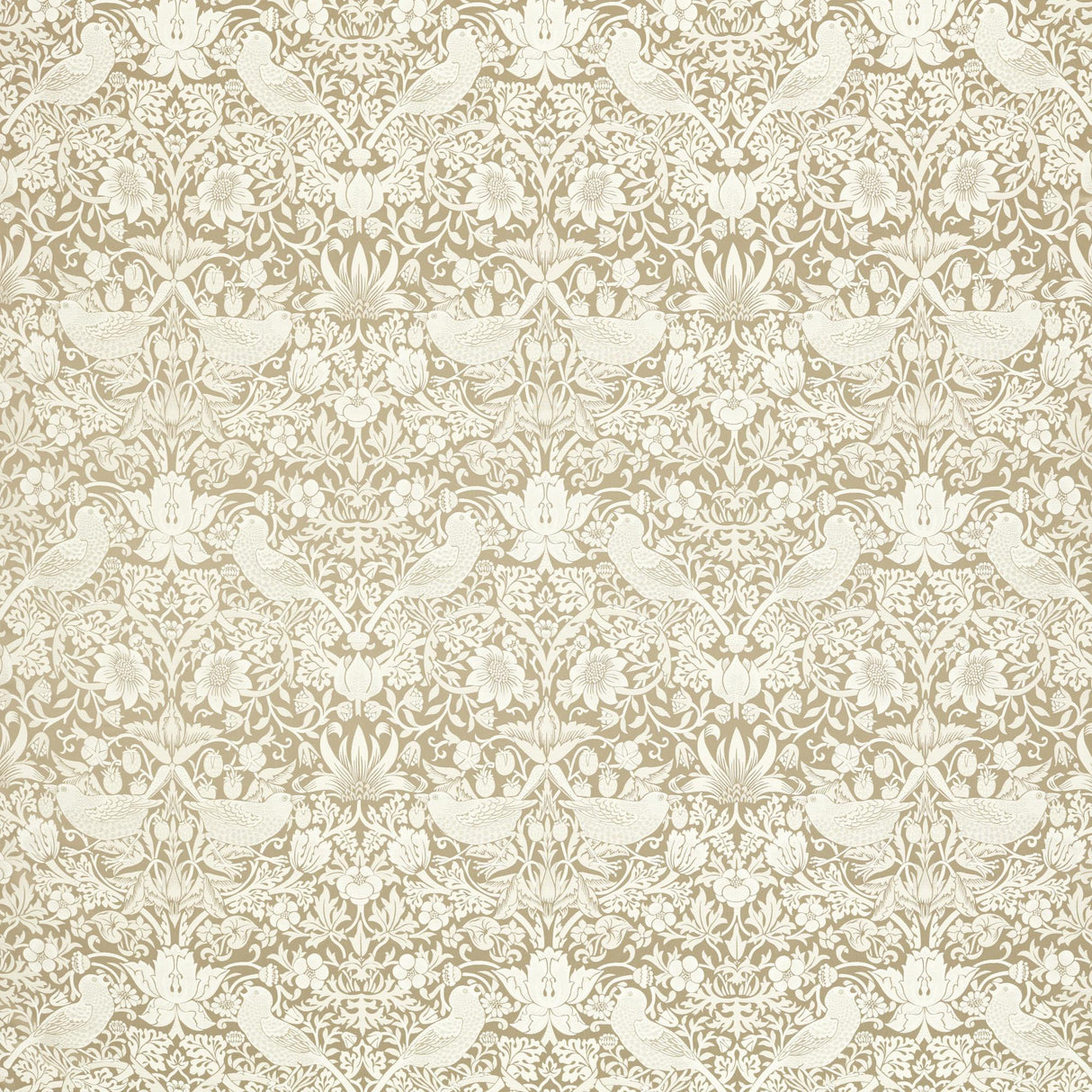 Clarke & Clarke STRAWBERRY THIEF JACQUARD LINEN Drapery Fabric