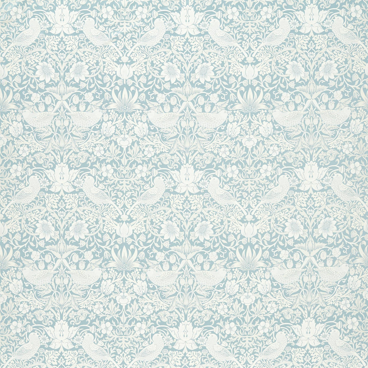 Clarke & Clarke STRAWBERRY THIEF JACQUARD MINERAL Drapery Fabric