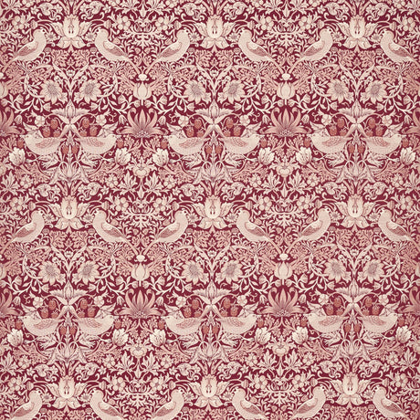 Clarke & Clarke STRAWBERRY THIEF JACQUARD PLUM Drapery Fabric