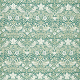 Clarke & Clarke STRAWBERRY THIEF JACQUARD TEAL Drapery Fabric