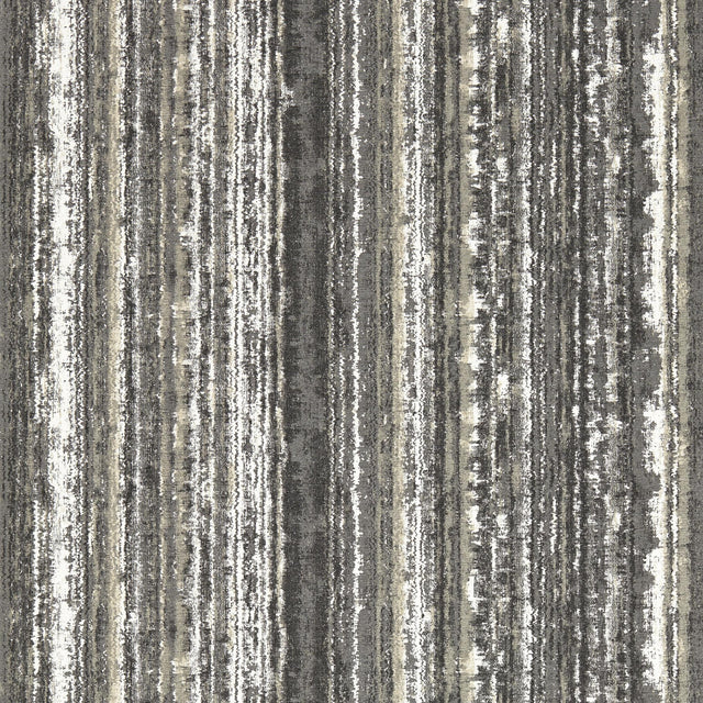 Clarke & Clarke STRIATUS CHARCOAL GILVER WP Wallpaper