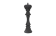 Phillips Collection King Chess Sculpture, Cast Stone Black, Small Black Accent