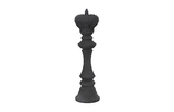 Phillips Collection King Chess Sculpture, Cast Stone Black, Small Black Accent