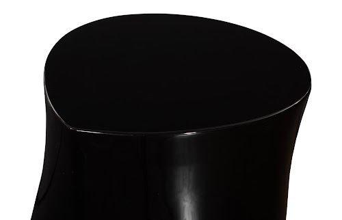 Phillips Collection Mellow Gel Coat Black Side Table
