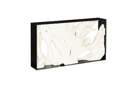 Phillips Collection Cast Root Framed  Table, Resin Faux Bleached Console