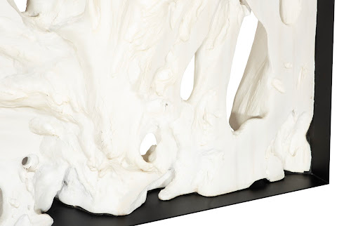 Phillips Collection Cast Root Framed  Table, Resin Faux Bleached Console