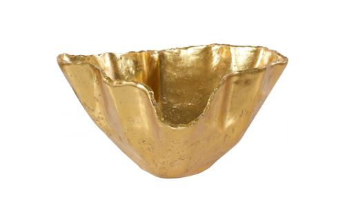 Phillips Collection Cast Onyx Gold Leaf Large Bowl