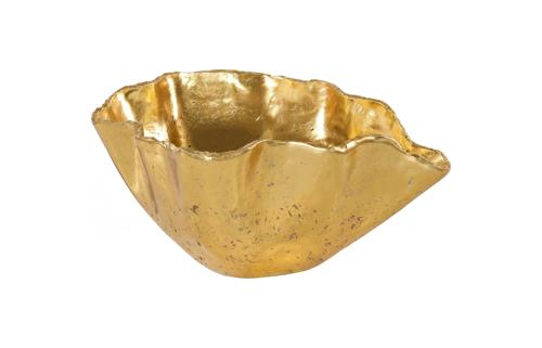 Phillips Collection Cast Onyx Gold Leaf Large Bowl