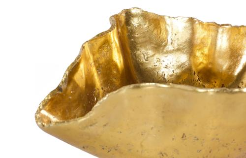Phillips Collection Cast Onyx Gold Leaf Large Bowl