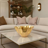 Phillips Collection Cast Onyx Gold Leaf Large Bowl