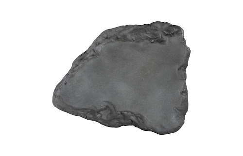 Phillips Collection Cast Boulder Charcoal Stone Large Coffee Table