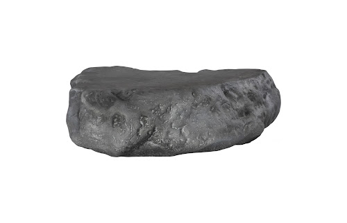 Phillips Collection Cast Boulder Charcoal Stone Large Coffee Table