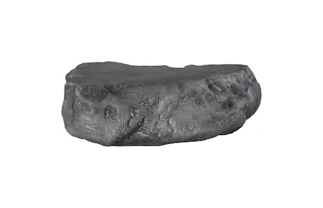 Phillips Collection Cast Boulder Charcoal Stone Large Coffee Table