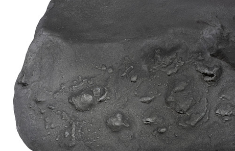 Phillips Collection Cast Boulder Charcoal Stone Large Coffee Table