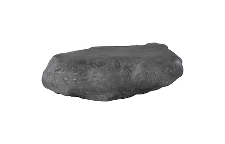 Phillips Collection Cast Boulder Charcoal Stone Large Coffee Table