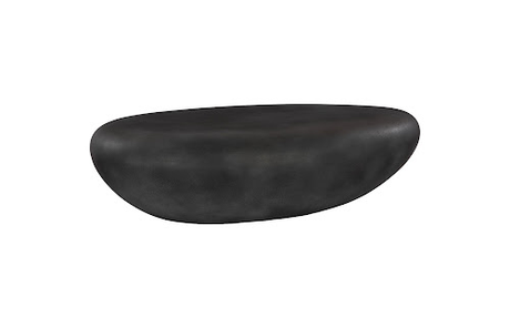 Phillips Collection River Stone Charcoal Stone Extra Large Coffee Table