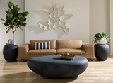 Phillips Collection River Stone Charcoal Stone Extra Large Coffee Table