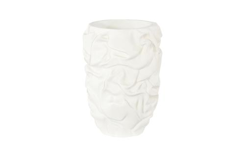 Phillips Collection Drape , White Stone SM Planter