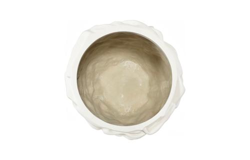 Phillips Collection Drape , White Stone SM Planter