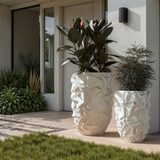 Phillips Collection Drape , White Stone SM Planter