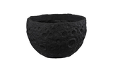 Phillips Collection Crater Black Stone Planter