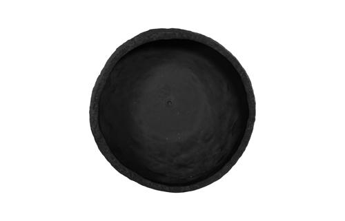 Phillips Collection Crater Black Stone Planter