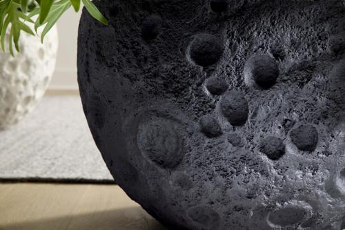 Phillips Collection Crater Black Stone Planter