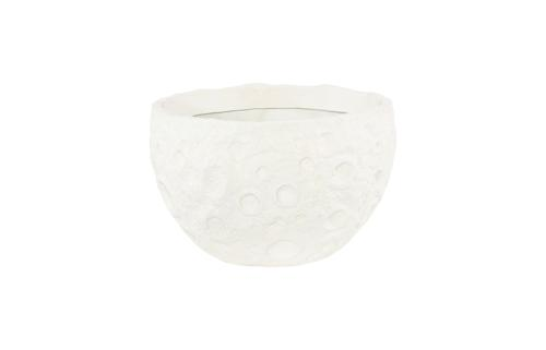 Phillips Collection Crater White Stone Planter