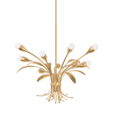 Hudson Valley Lighting Bilston Vintage Gold Leaf 28W x 28L x 19H Chandelier