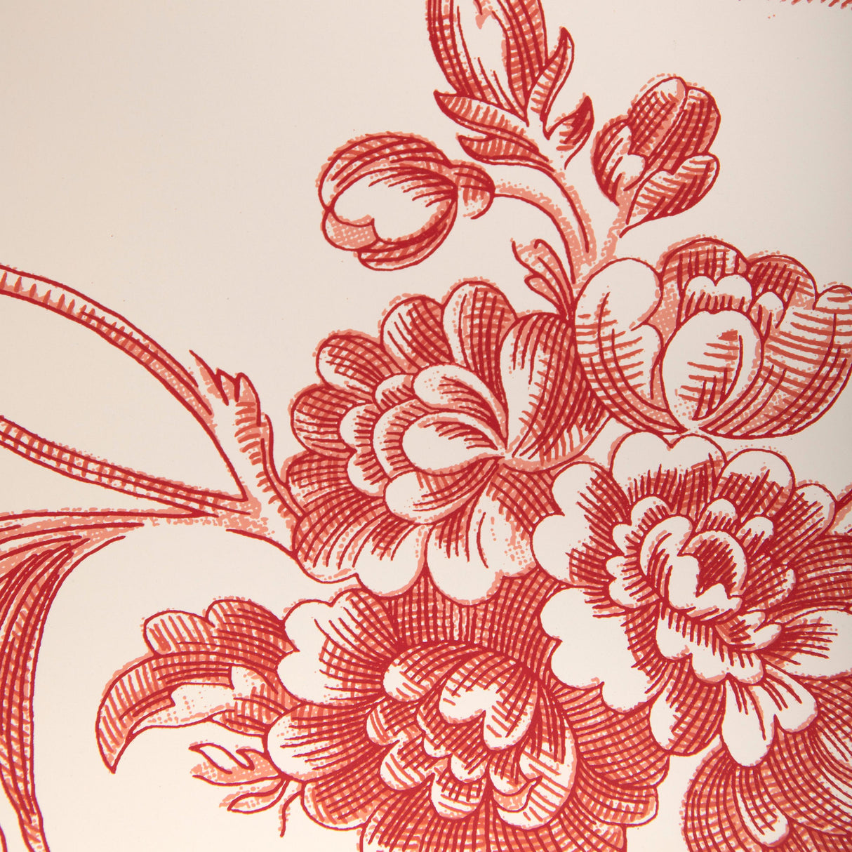 Brunschwig & Fils MARCEL RED Wallpaper