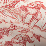 Brunschwig & Fils MARCEL RED Wallpaper