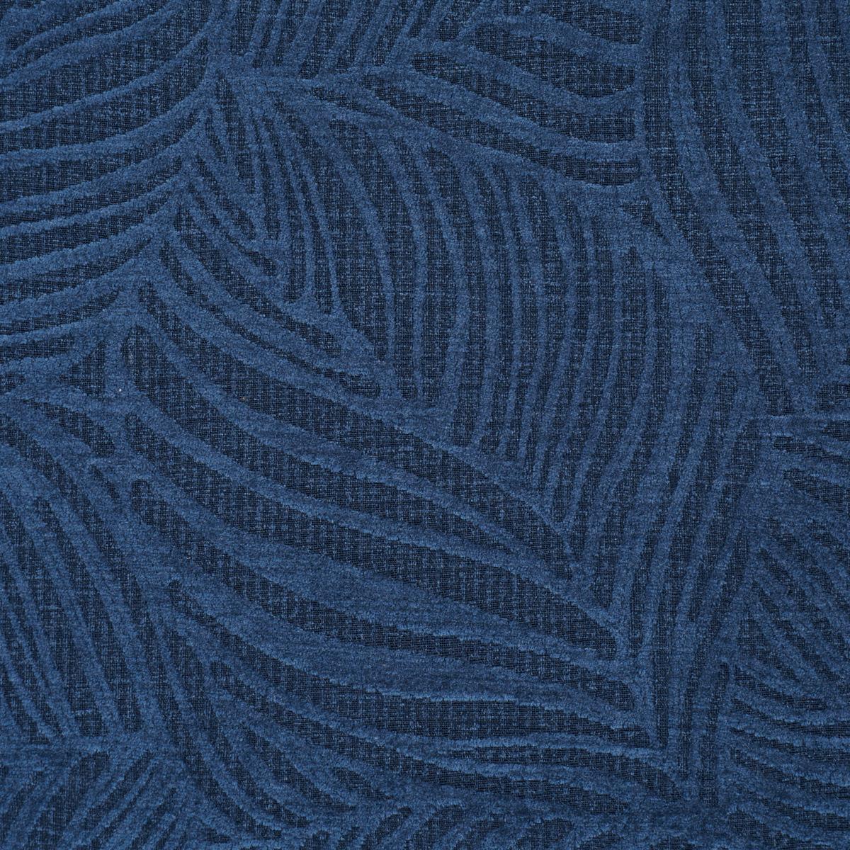 Schumacher Vicente Performance Velvet Indigo Fabric