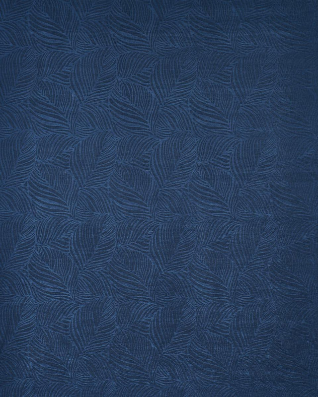 Schumacher Vicente Performance Velvet Indigo Fabric