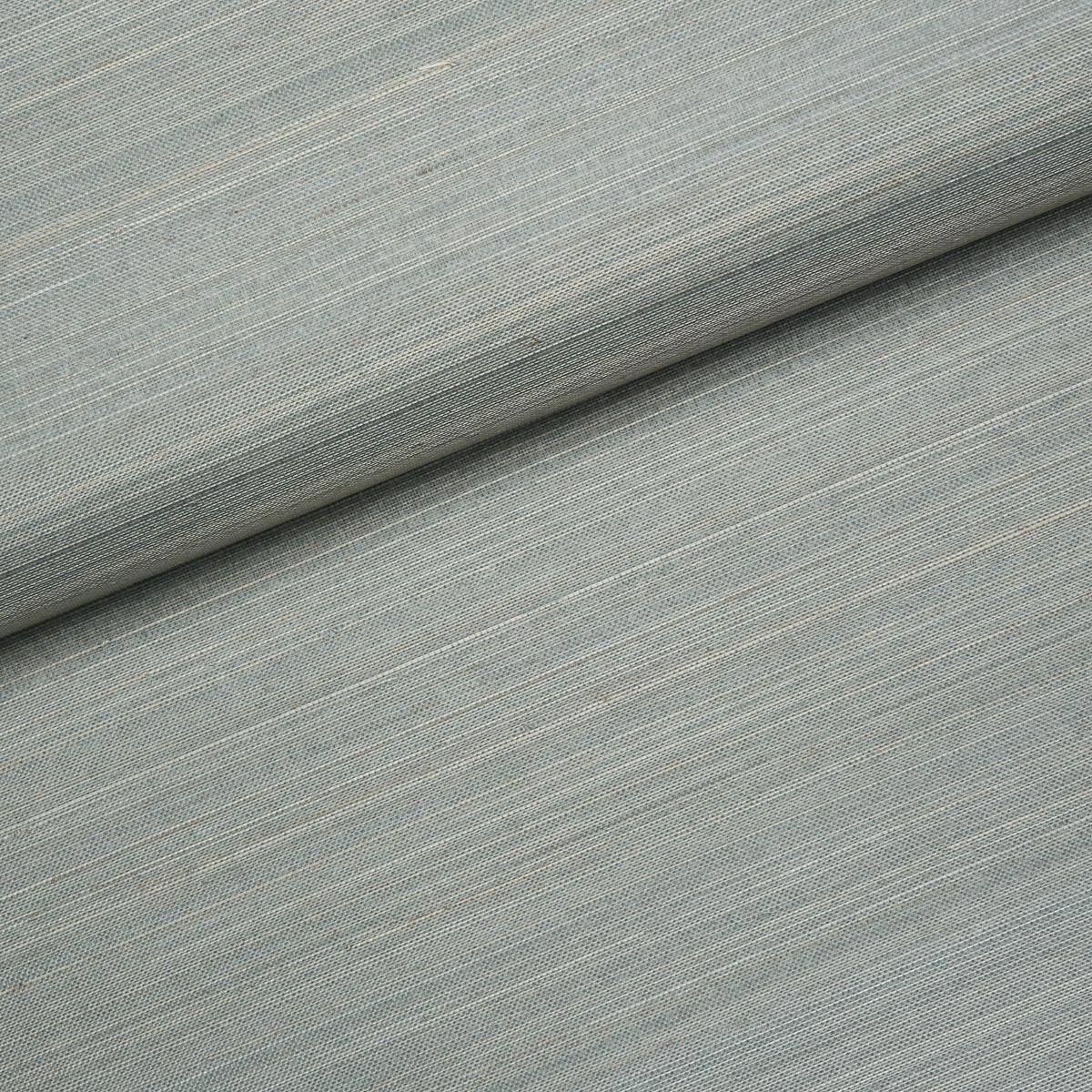 Schumacher Musa Abaca Wallcovering Sky Blue Wallpaper