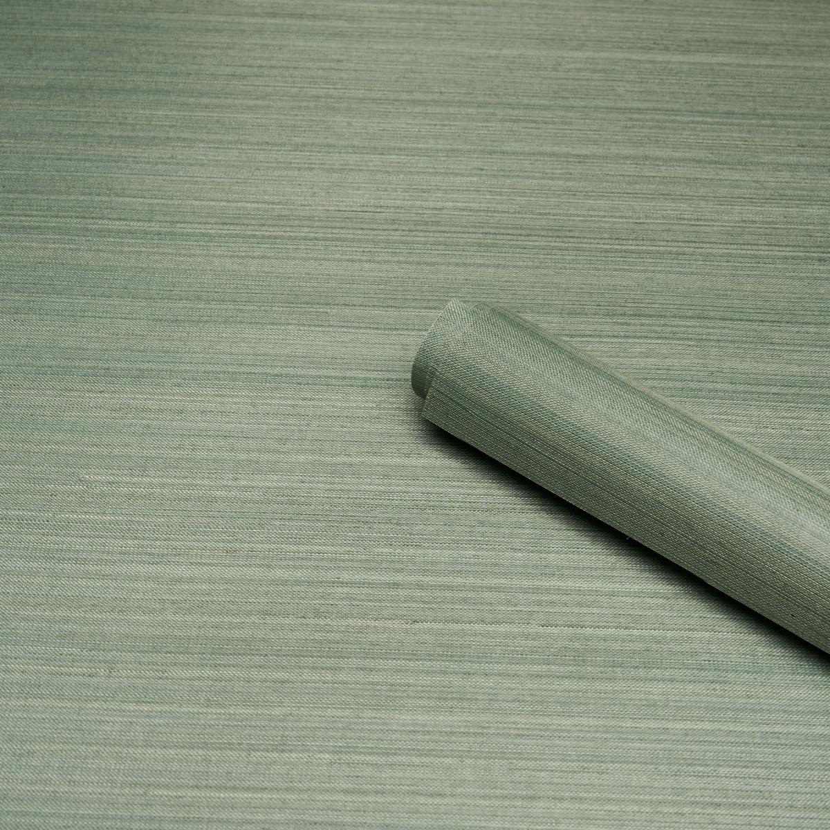 Schumacher Musa Abaca Wallcovering Seafoam Wallpaper