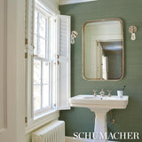 Schumacher Musa Abaca Wallcovering Seafoam Wallpaper