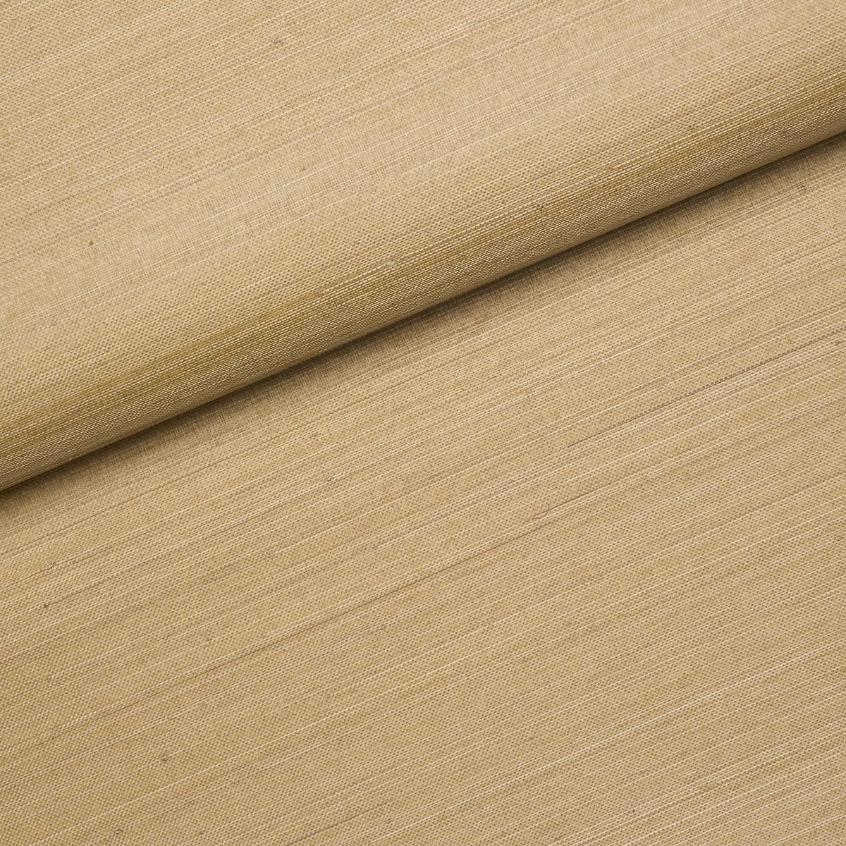 Schumacher Musa Abaca Wallcovering Soft Gold Wallpaper