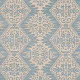 Schumacher Berkeley Hand Printed Silk Cornflower Fabric