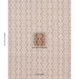 Schumacher Berkeley Hand Printed Silk Chestnut Fabric