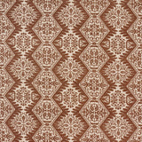 Schumacher Berkeley Hand Printed Silk Chestnut Fabric