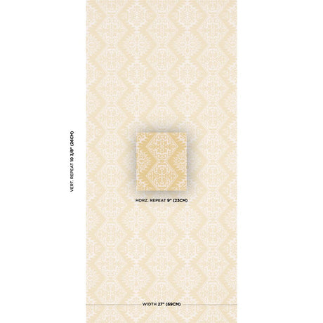 Schumacher Berkeley Straw Wallpaper