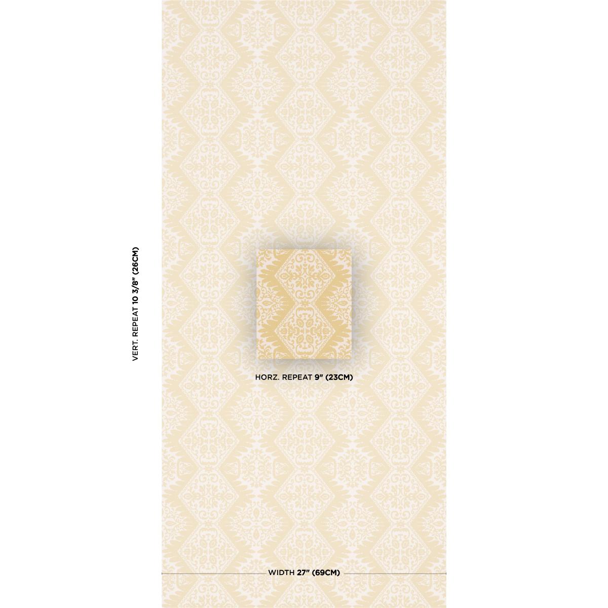 Schumacher Berkeley Straw Wallpaper