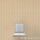 Schumacher Berkeley Straw Wallpaper