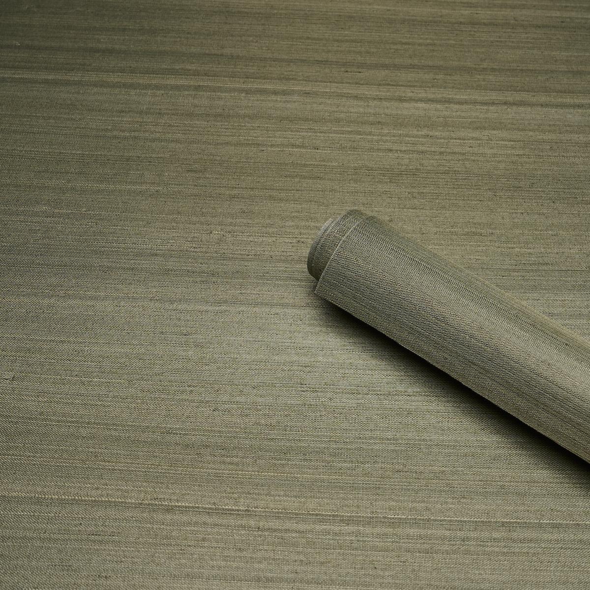 Schumacher Musa Abaca Wallcovering Eucalyptus Wallpaper