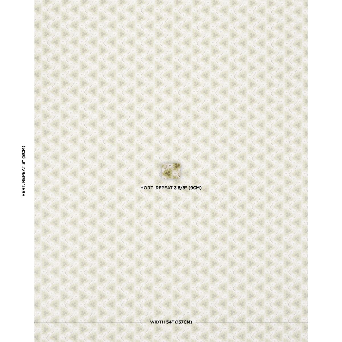 Schumacher Custis Orchard Leaf Wallpaper